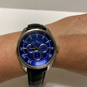 Lucien Piccard 10153 Men's Odyssey Day/Date Silver Blue Watch